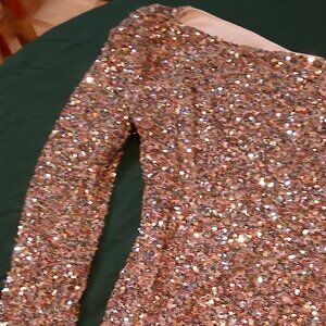 Love & Lemonade sexy one shoulder sequined dress